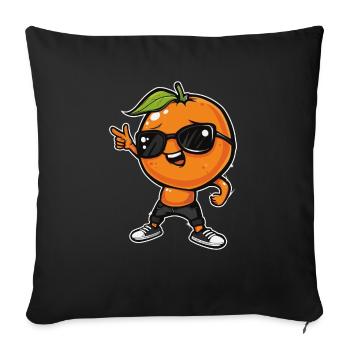 Clémentine Dabbing - Housse de coussin décorative 45 x 45 cm - noir - Devant
