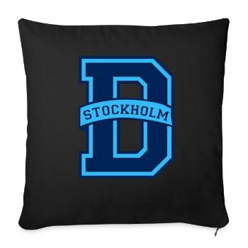 Stockholm Djurgården - Housse de coussin décorative 45 x 45 cm - noir - Devant