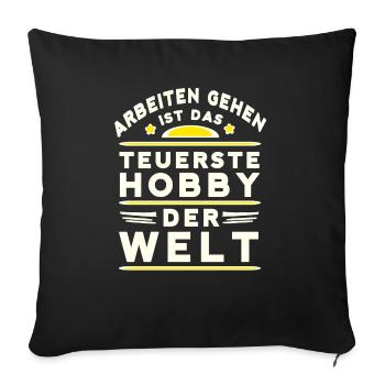 Loisirs - Housse de coussin décorative 45 x 45 cm - noir - Devant