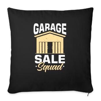 Garage Sale - Sofakissenbezug 45 x 45 cm - Schwarz - Vorne