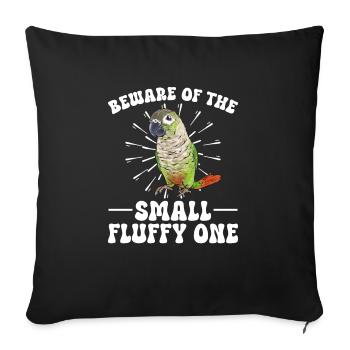 Molina Parakeet Parrot Bird Parakeet - Sofa pillowcase 17,3'' x 17,3'' (45 x 45 cm) - black - Front