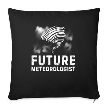 Weather forecast for future meteorologists for - Sofa pillowcase 17,3'' x 17,3'' (45 x 45 cm) - black - Front