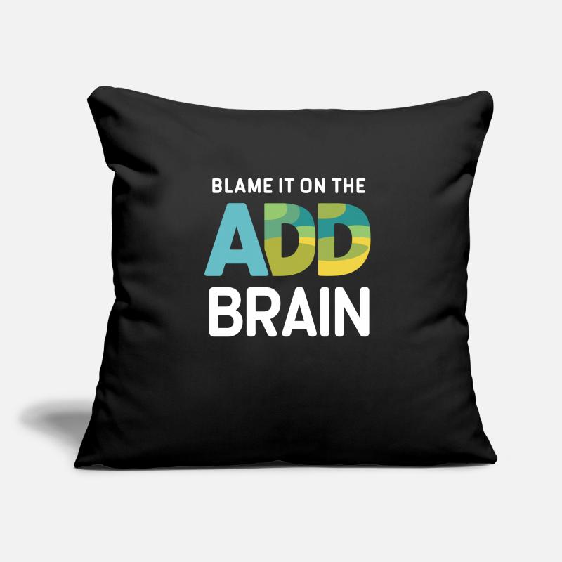 Attention Deficit Hyperactivity Disorder ADD Sofa pillowcase 17,3'' x 17,3'' (45 x 45 cm)