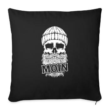 Hambourg Tshirt cadeau Moin Hamburch Football - Housse de coussin décorative 45 x 45 cm - noir - Devant
