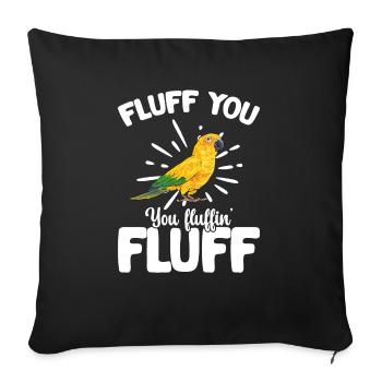 Parakeet Parrot Parakeet Bird - Sofa pillowcase 17,3'' x 17,3'' (45 x 45 cm) - black - Front