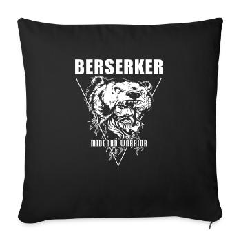 Viking Tshirt Viking Valhalla Valhalla God Odin - Sofa pillowcase 17,3'' x 17,3'' (45 x 45 cm) - black - Front