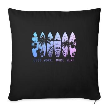 Surfing Vintage Surfer Gift - Sofa pillowcase 17,3'' x 17,3'' (45 x 45 cm) - black - Front