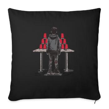 Stacking Cups Speed Stacker - Sofa pillowcase 17,3'' x 17,3'' (45 x 45 cm) - black - Front