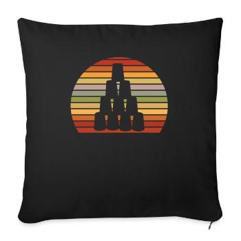 Stacking Cups Speed Stacker - Sofa pillowcase 17,3'' x 17,3'' (45 x 45 cm) - black - Front
