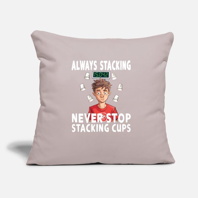 Empilage de gobelets Speed Stacker Housse de coussin décorative 45 x 45 cm