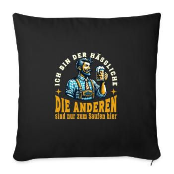Je suis l’enterrement de vie de garçon laid, les autres juste pour le - Housse de coussin décorative 45 x 45 cm - noir - Devant