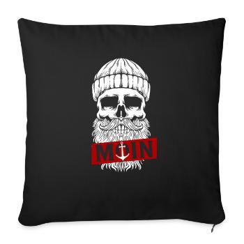Hamburg Tshirt Homme Femmes Moin Hamburch Hafen - Housse de coussin décorative 45 x 45 cm - noir - Devant