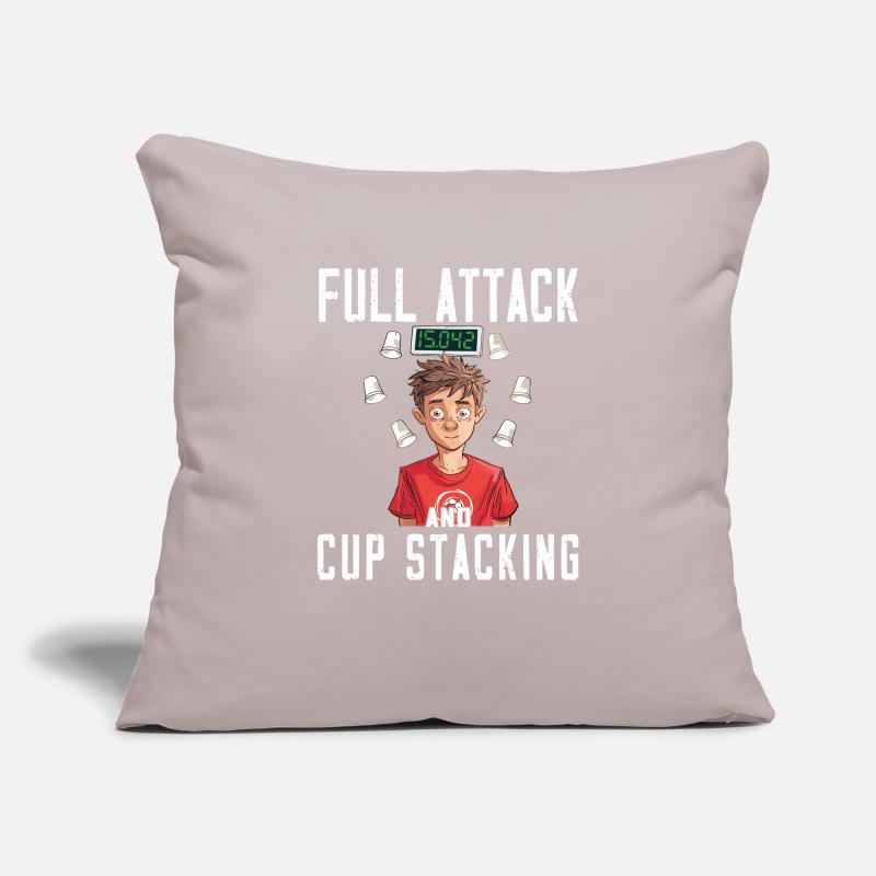 Empilage de gobelets Speed Stacker Housse de coussin décorative 45 x 45 cm