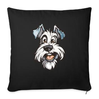 Sealyham Terrier | Cartoon Artwork - Sofa pillowcase 17,3'' x 17,3'' (45 x 45 cm) - black - Front
