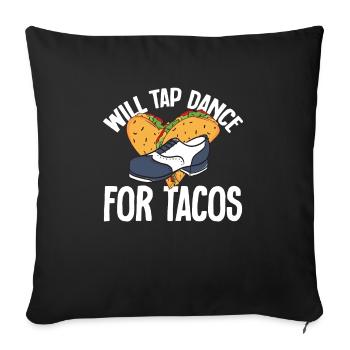 Tap Dance Teacher Tap Dancer Tap Dance - Sofa pillowcase 17,3'' x 17,3'' (45 x 45 cm) - black - Front