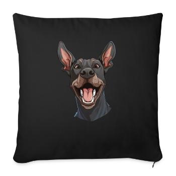 Thai Ridgeback | Cartoon Artwork - Sofa pillowcase 17,3'' x 17,3'' (45 x 45 cm) - black - Front