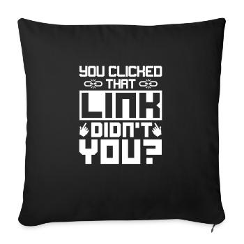 A Day Without My Computer Tech Support Computer - Sofa pillowcase 17,3'' x 17,3'' (45 x 45 cm) - black - Front