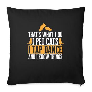 Tap Dance Teacher Tap Dancer Tap Dance - Sofa pillowcase 17,3'' x 17,3'' (45 x 45 cm) - black - Front