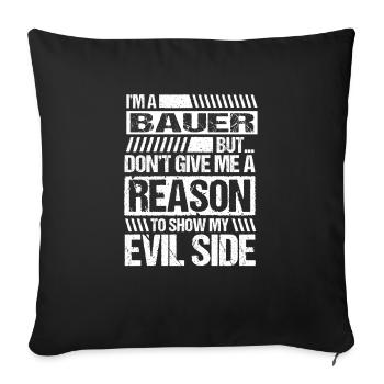 Je suis agriculteur, mais ne me donnez pas de raison de montrer mon - Housse de coussin décorative 45 x 45 cm - noir - Devant