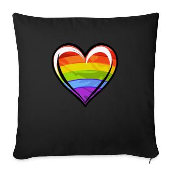 Birthday Birthgay Birth-gay Lgbt Gay - Sofa pillowcase 17,3'' x 17,3'' (45 x 45 cm) - black - Front