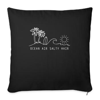 Surfing Vintage Surfer Gift - Sofa pillowcase 17,3'' x 17,3'' (45 x 45 cm) - black - Front