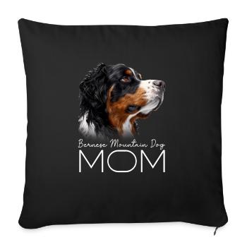Bernese Mountain Dog Mama - Sofa pillowcase 17,3'' x 17,3'' (45 x 45 cm) - black - Front