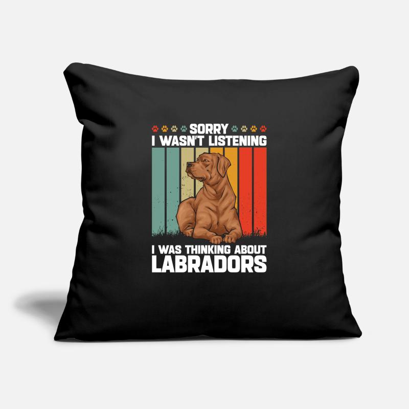 Fuchsroter Labrador Retriever Fox Labrador rouge Housse de coussin décorative 45 x 45 cm