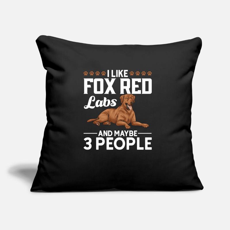 Fuchsroter Labrador Retriever Fox Labrador rouge Housse de coussin décorative 45 x 45 cm