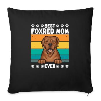 Fuchsroter Labrador Retriever Fox Red Labrador - Sofakissenbezug 45 x 45 cm - Schwarz - Vorne