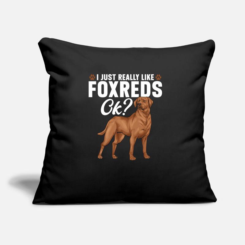 Fuchsroter Labrador Retriever Fox Labrador rouge Housse de coussin décorative 45 x 45 cm