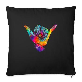 Surfing Vintage Surfer Gift - Sofa pillowcase 17,3'' x 17,3'' (45 x 45 cm) - black - Front