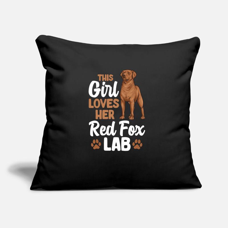 Fuchsroter Labrador Retriever Fox Red Labrador Sofa pillowcase 17,3'' x 17,3'' (45 x 45 cm)