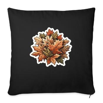 Autumn, Foliage, Leaves, Season, Weather - Sofa pillowcase 17,3'' x 17,3'' (45 x 45 cm) - black - Front