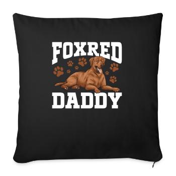 Fuchsroter Labrador Retriever Fox Red Labrador - Sofa pillowcase 17,3'' x 17,3'' (45 x 45 cm) - black - Front