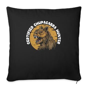 Chupacabra Créature légendaire Bête Cryptozoologie - Housse de coussin décorative 45 x 45 cm - noir - Devant