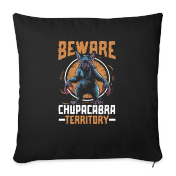 Chupacabra Créature légendaire Bête Cryptozoologie - Housse de coussin décorative 45 x 45 cm - noir - Devant