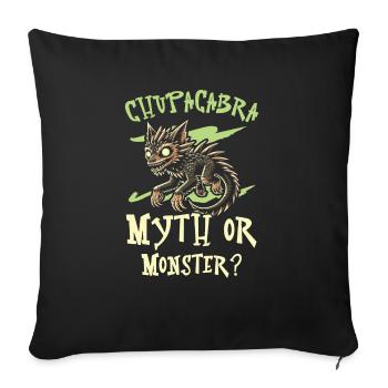 Chupacabra Créature légendaire Bête Cryptozoologie - Housse de coussin décorative 45 x 45 cm - noir - Devant