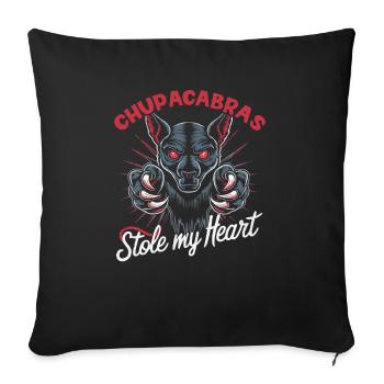 Chupacabra Créature légendaire Bête Cryptozoologie - Housse de coussin décorative 45 x 45 cm - noir - Devant