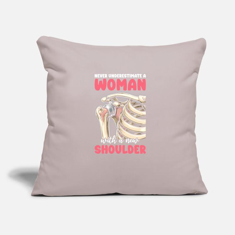 Woman Bionic Shoulder Replacement Surgery Joint Sofa pillowcase 17,3'' x 17,3'' (45 x 45 cm)