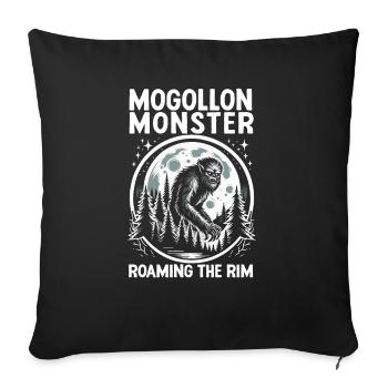 Mogollon Monster Mythical Cryptozoology Cryptid - Sofa pillowcase 17,3'' x 17,3'' (45 x 45 cm) - black - Front