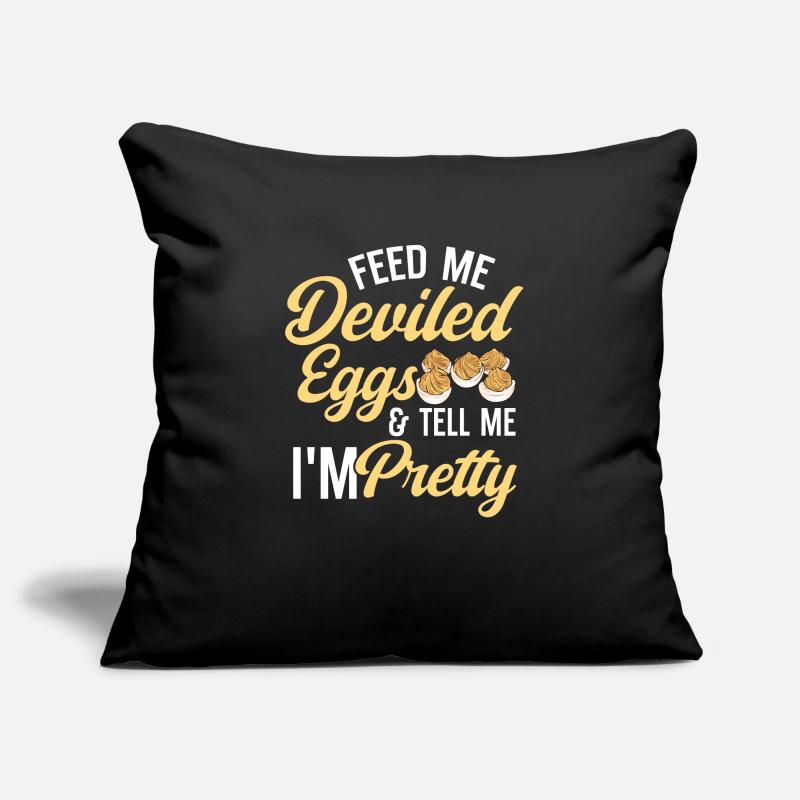 Stuffed Eggs Deviled Eggs Sofa pillowcase 17,3'' x 17,3'' (45 x 45 cm)