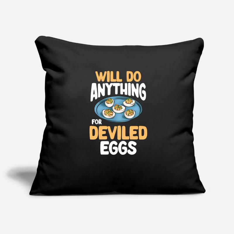 Stuffed Eggs Deviled Eggs Sofa pillowcase 17,3'' x 17,3'' (45 x 45 cm)