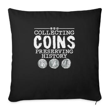 Coin Collector: Guardian of History's Treasures - Sofakissenbezug 45 x 45 cm - Schwarz - Vorne