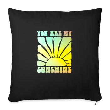 you are my sunshine summer - Sofakissenbezug 45 x 45 cm - Schwarz - Vorne