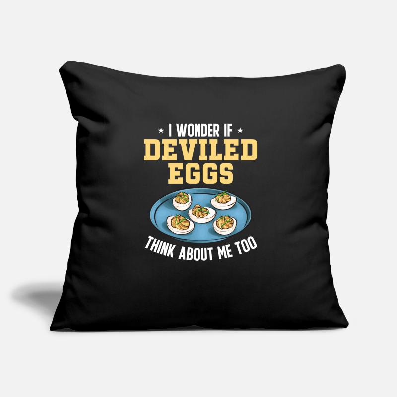 Stuffed Eggs Deviled Eggs Sofa pillowcase 17,3'' x 17,3'' (45 x 45 cm)