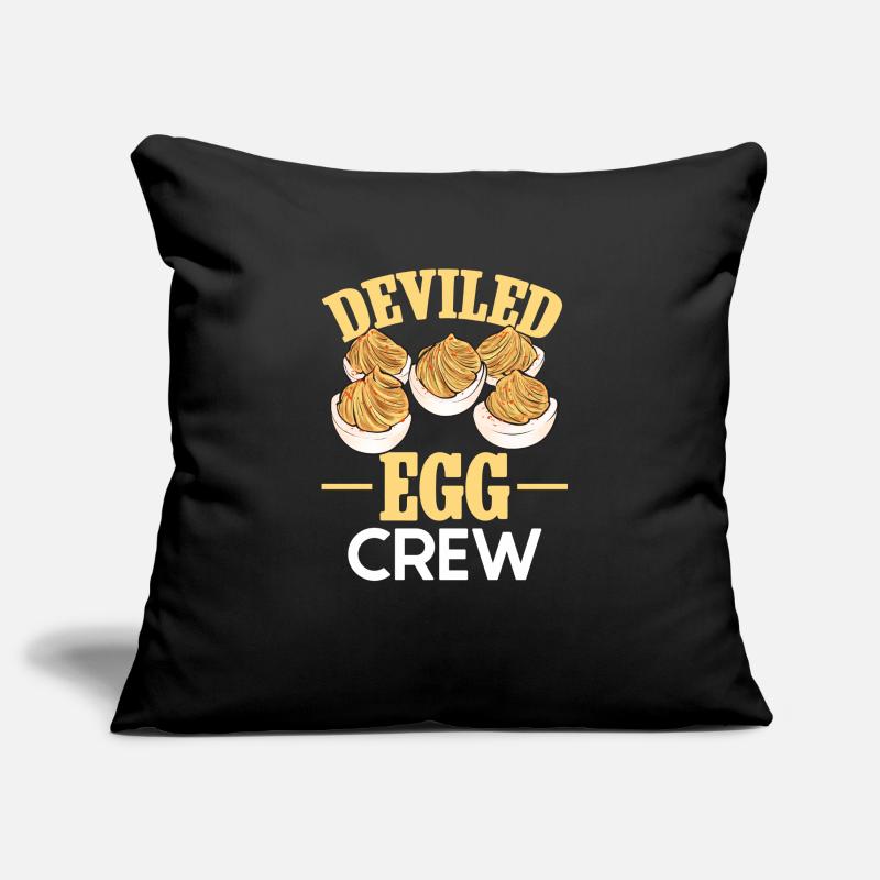 Stuffed Eggs Deviled Eggs Sofa pillowcase 17,3'' x 17,3'' (45 x 45 cm)