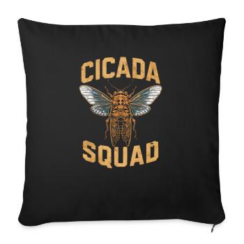 Cicada Invasion Insect Brood Cicada Survivor - Sofa pillowcase 17,3'' x 17,3'' (45 x 45 cm) - black - Front