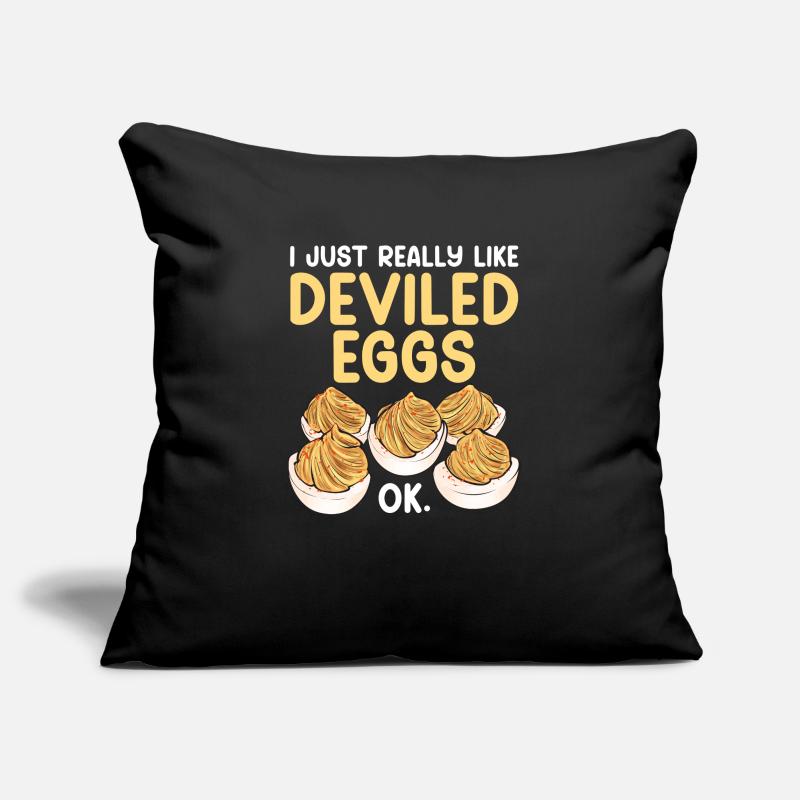 Gefüllte Eier Deviled Eggs Sofakissenbezug 45 x 45 cm