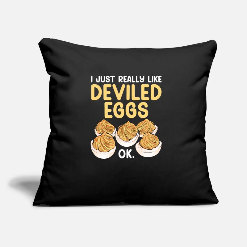 Stuffed Eggs Deviled Eggs Sofa pillowcase 17,3'' x 17,3'' (45 x 45 cm)