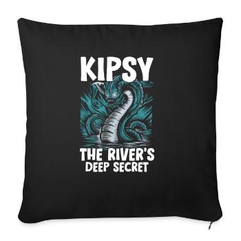 Hudson River Monster Kipsy Cryptozoology Cryptid - Sofa pillowcase 17,3'' x 17,3'' (45 x 45 cm) - black - Front